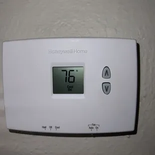 The A.C. wont cool any more than 76 degrees.