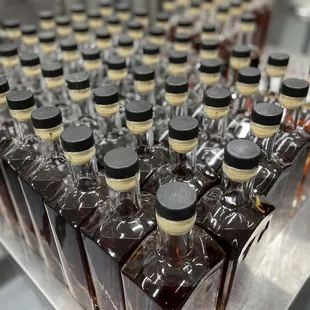 bottles of bourbon