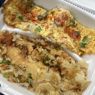 Denver Omelet with Homefries Platter