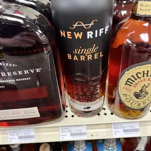 a selection of bottles of alcohol