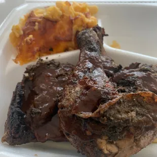 Jerk Chicken Small &amp; Mac &amp; Cheese