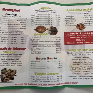 Inside menu