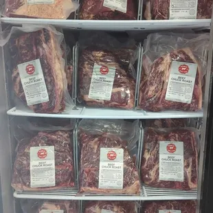 a display of oxtail meat