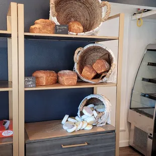 Six different GF bread choices and they all look amazing!