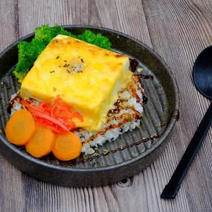 Cheese Tofu Rice Bowl