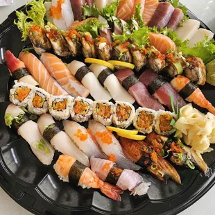 Our sushi &amp; sashimi platter!