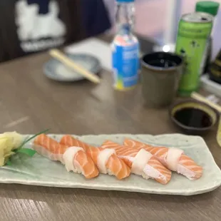 Salmon Nigiri Salmon Belly Nigiri