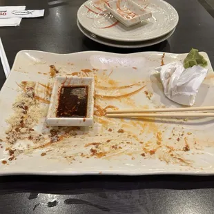 Happy customer with a very full stomach