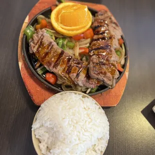 Steak Teriyaki White Rice