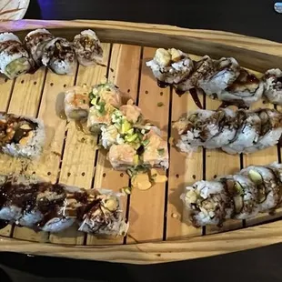 Calamari Tempura Roll, 5 Piece Lobster Roll, 3-5 Piece Shrimp Tempura Roll, 5 Piece Mexican Roll, Cancun Roll