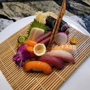 a variety of sushi