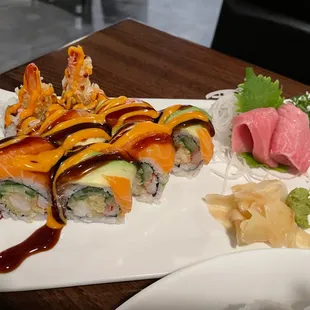 #No. 9 Roll and 2 fatty tuna