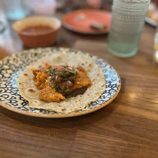 Taco De Chorizo Con Papas