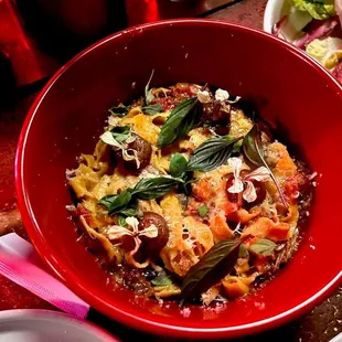 Miso / garlic braised short rib tagliatelle