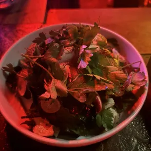 Garlic greens w chicken