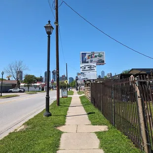 From the street