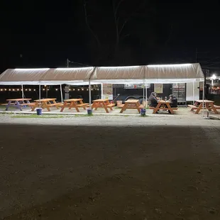 Outside seating