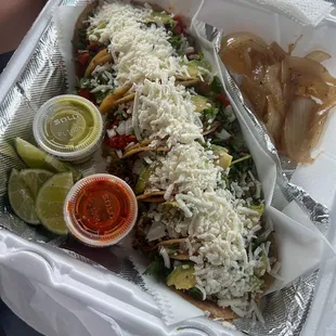 Valley style street tacos