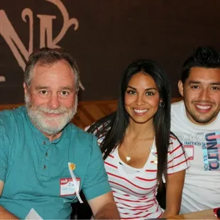 James (aka Coach), Angelica, and Paul