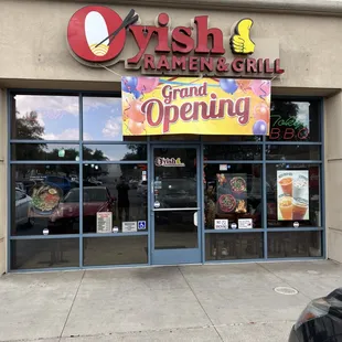 the front of the restaurant