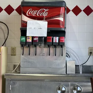 soft drinks out of order