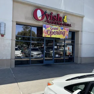 the front of the store