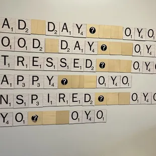 Fun art on the wall inside