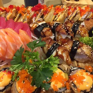 food, sushi, sushi and sashimi, sashimi