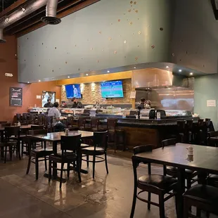 the interior of a restaurant