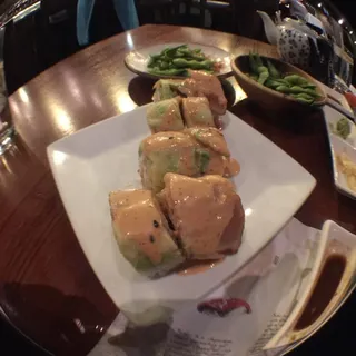 Seared Tuna Screaming Orgasm with Shredded Daikon Sashimi