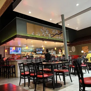 the dining area