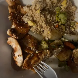 Chicken Teriyaki with Fried Rice &amp; Vegetables
