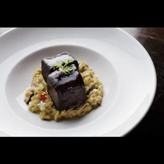 Braised Beef Short Ribs with Saffron Risotto