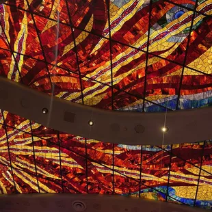 Gaudi Bar stained glass ceiling. Very cool!