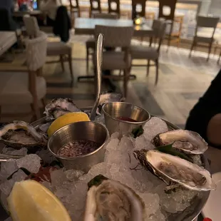East and west oysters...
