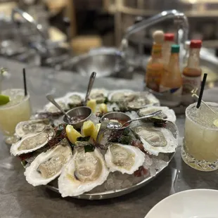 Oysters and margaritas