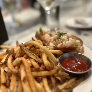 Shrimp Roll and Fries