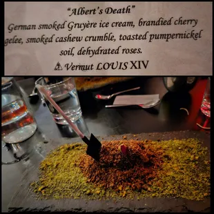 a close up of a table with food