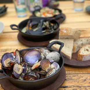 Clams, mussels &amp; trout