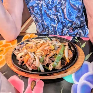 Steak fajitas