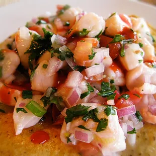 Mixta Ceviche Tostada