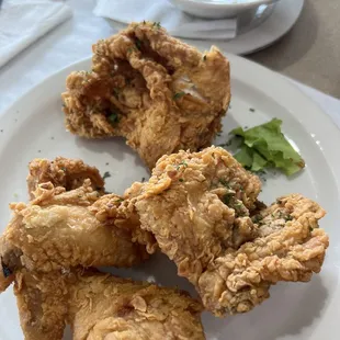 Fried chicken and collard greens