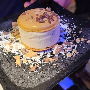 Salted Caramel Macaron Ice Cream Sandwich (won from the wheel)