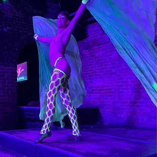 a woman performing a belly dance