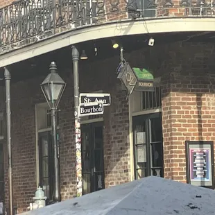 Outside during the day