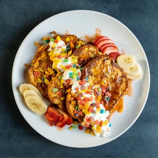 Fruity Pebble French Toast