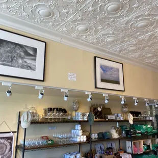 a view of a wine shop