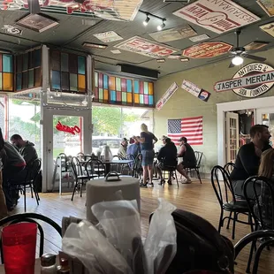 Large and roomy dining area.