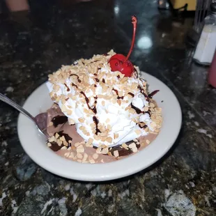 Hot Fudge Sundae With Whipped Cream and cherry, of course!