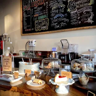 a variety of pastries